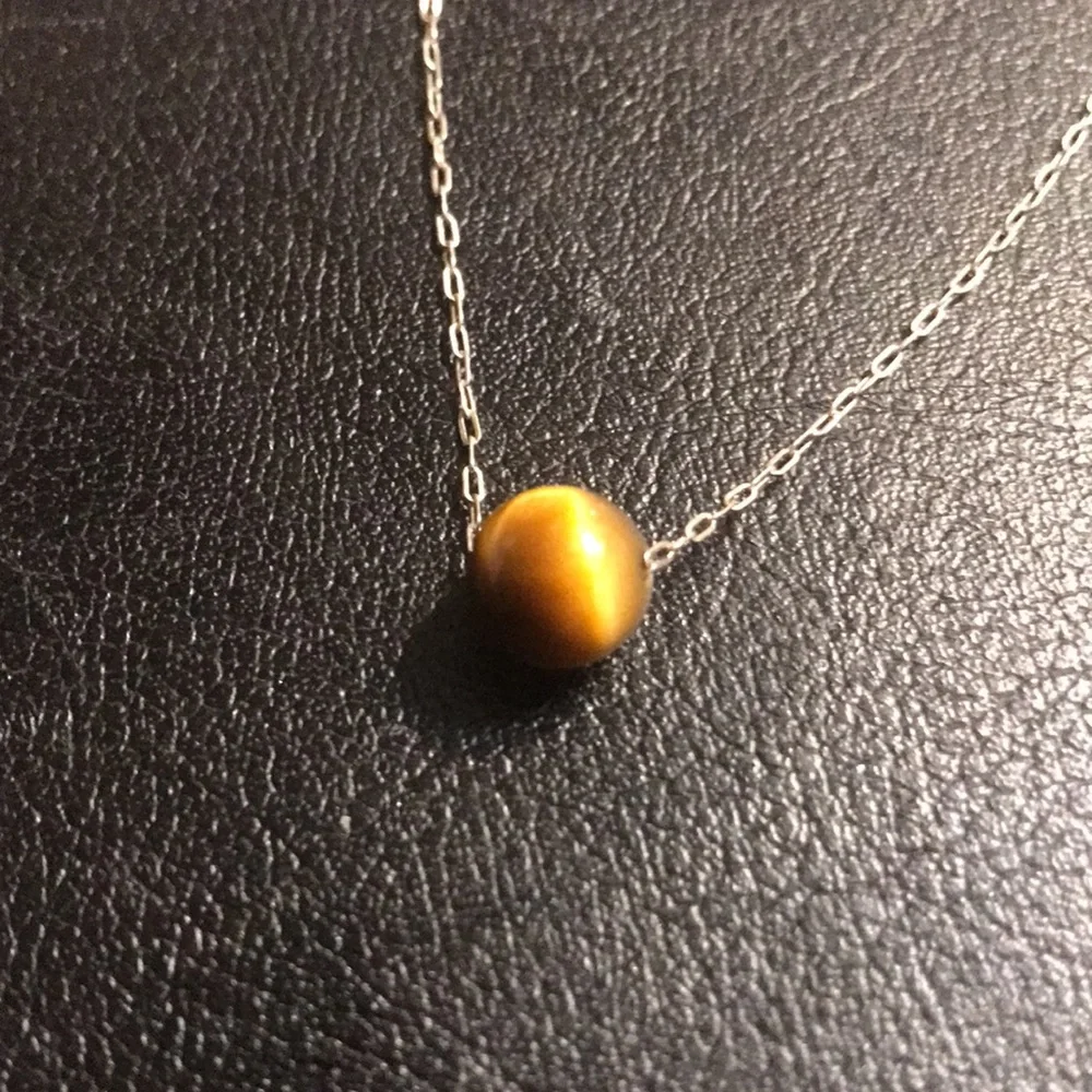 TIGEREYE 🐅 sterling silver necklace - Picture 2 of 5